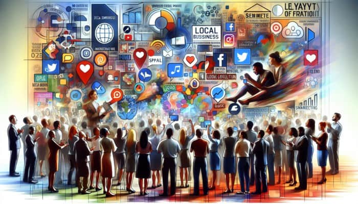 A local business engaging a diverse community on social media platforms with compelling content.