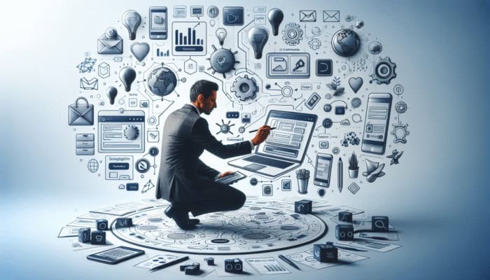 A modern ecommerce platform interface with intuitive design and seamless third-party app integration.