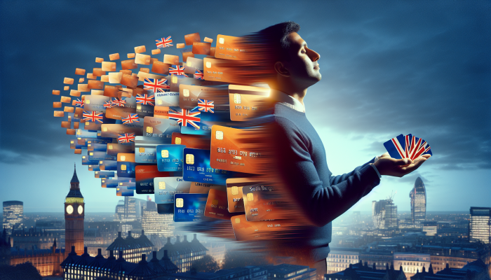 How Much Debt Do You Need to Consolidate: A UK Guide | DCL Individual in the UK consolidating various debts into one loan, symbolising financial relief, with the UK skyline.