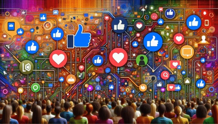 A digital collage of Reddit engagement strategies with upvoting, commenting, and posting among colorful user avatars and threads.