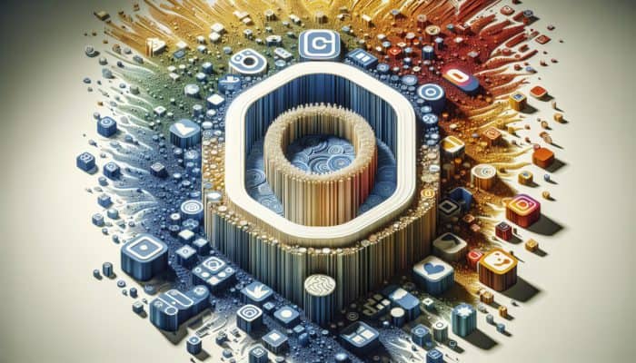 Cohesive Instagram profile with consistent branding: same logo, unified colors, uniform content style.