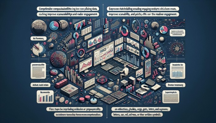 Infographic simplifying data, enhancing comprehension, visually engaging, improving scannability and reader engagement.