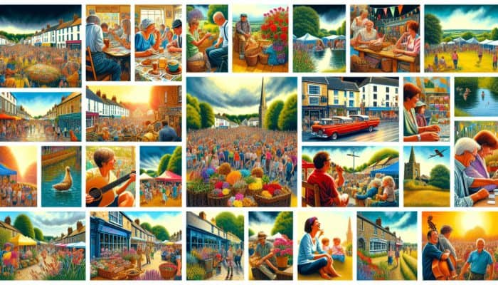 Instagram feed highlighting Sturminster Newton events, local influencer collaborations, and community user-generated content.