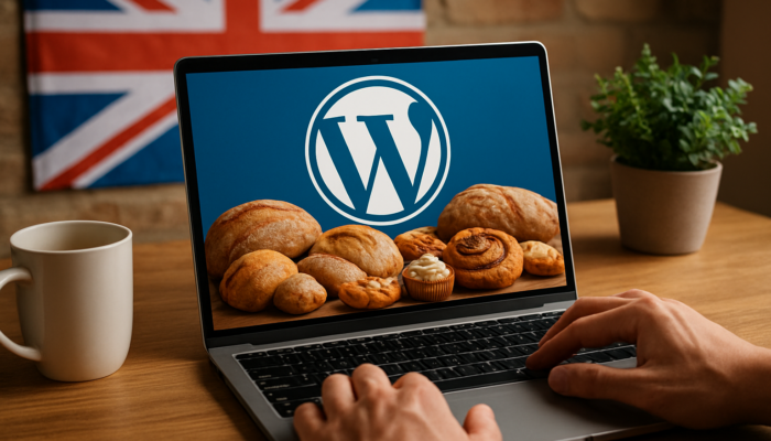 WordPress Website Design Company in Amesbury: WordPress website for UK bakery showcasing products and boosting online orders.
