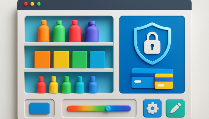 Vibrant WordPress e-commerce storefront with colorful products, secure payments, and user-friendly tools for UK businesses.