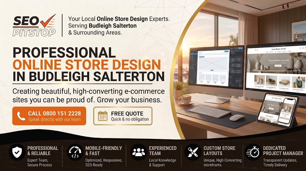 Online Store Design in Budleigh Salterton