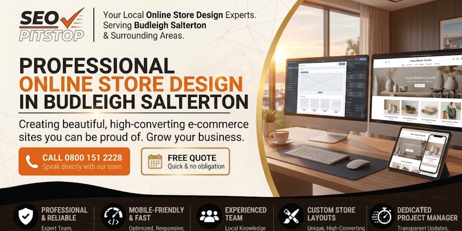 Online Store Design in Budleigh Salterton