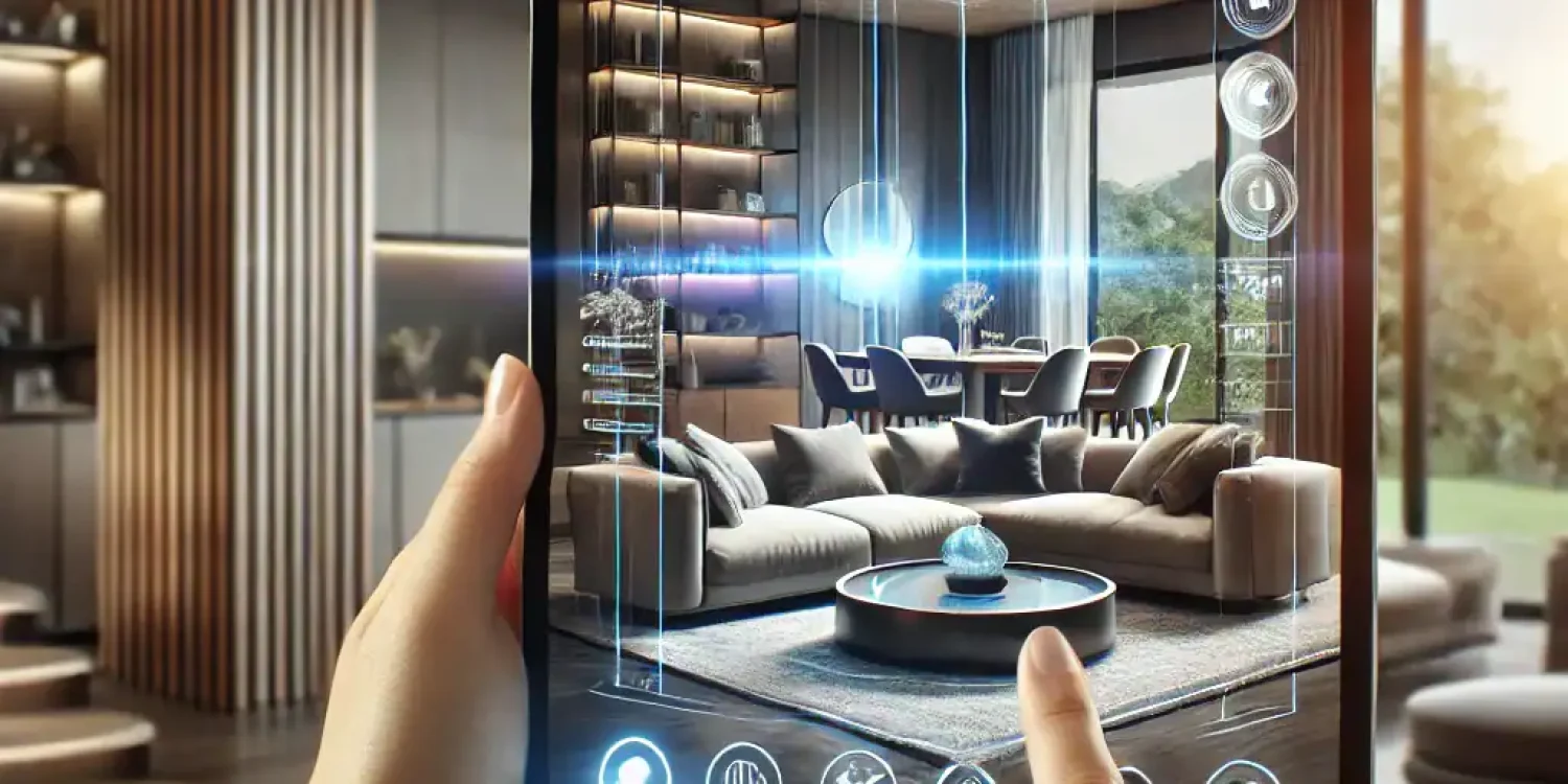 futuristic vision of virtual real estate tour
